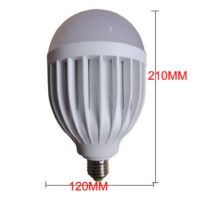 【24W LED5730貼片 48燈 塑料球泡燈 恒流 ac95-265v】價(jià)格,廠家,圖片,LED球泡燈,崇左市晶光輝照明-