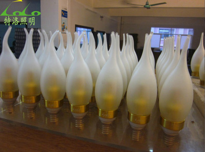 3W LED蠟燭燈泡 E14接口水晶燈光源的理想選擇